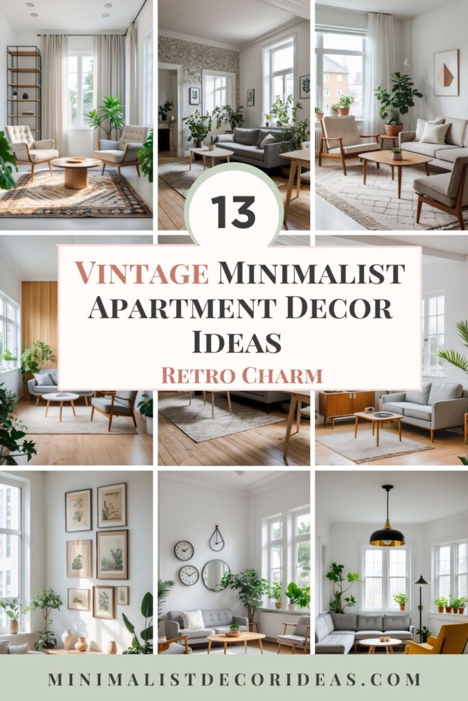 13 Vintage Minimalist Apartment Decor Ideas For Retro Charm